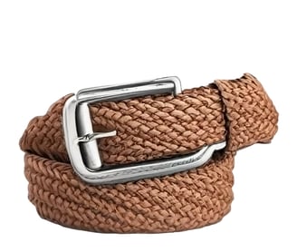 Light brown woven belt