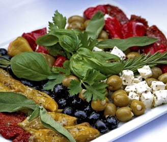 Olives with vegetables