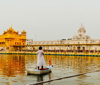 Golden temple Amritsar top tourist attraction in Punjab India