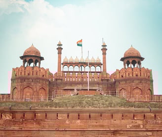 Red fort best tourist place in new Delhi India