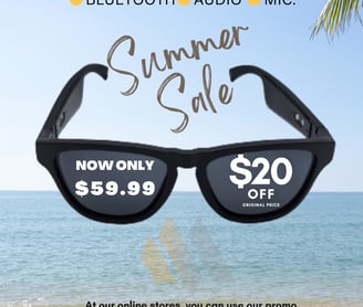 Summer Sale sunglasses flyer 
