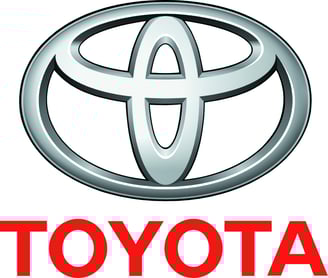 a toyota logo with the words toyota