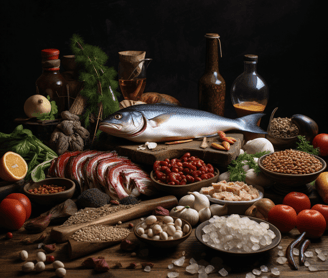 Food rich in Vitamin B like grains, legumes, seeds, lean meat, fish