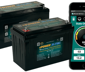 a cell phone showing a battery powered lithium battery powered battery powered battery