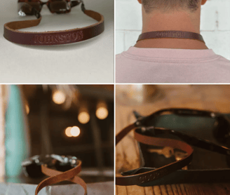 Personalized Leather Gift Sunglasses Strap