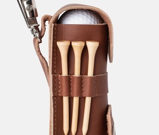 Personalized Leather Golfer's Gift