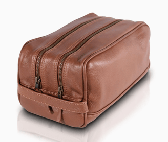 Personalized Leather Gift Dopp Kit Toiletry Kit