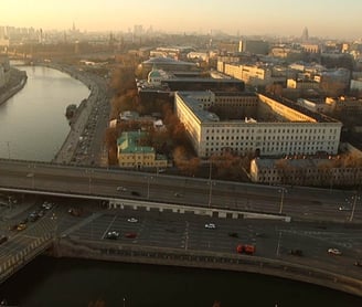 Tournage par drone en Russie