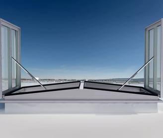 çift kanat duman tahliyesi