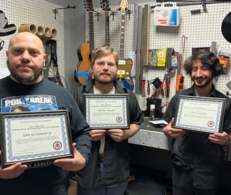 certified guitar repair technicians