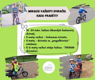 Mokausi važiuoti dviračiu