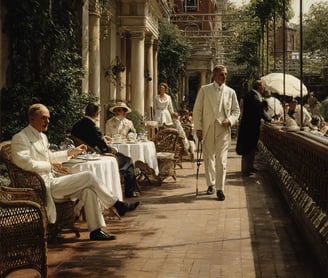 All England Club Grounds, Late Afternoon 1877: Celebration and Reflection