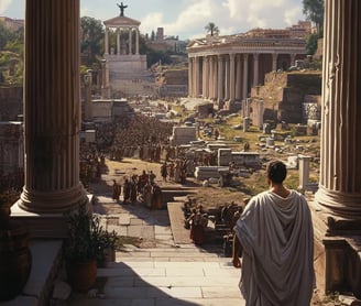 Julius_Caesar_Watching_Over_the_Forum_From_