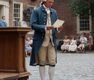 Philadelphia, Independence Square, July 4th 1776: Public Reading
