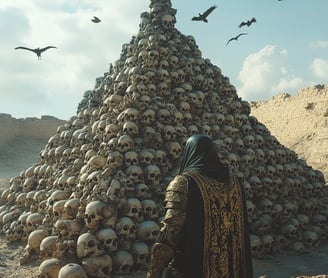 Pyramid of Skulls: Outside Aleppo’s ruined walls