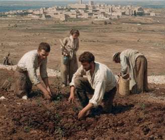 Sunset July 6 1882: Planting the First Vine
