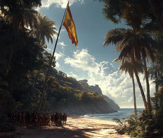 The_Spanish_Flag_Raised_by_the_Pacific