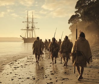 Whareongaonga Beach, Evening July 4th 1868: Landing & Triumph