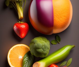 a variety of fruits and vegetables on a table