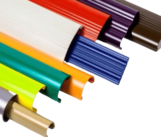 Pintura Eletrostática em Perfis de Alumínio diversas cores