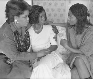 Oprah Winfrey, left, Akosua Busia and Margaret Avery all have major roles in "The Color Purple." 1986