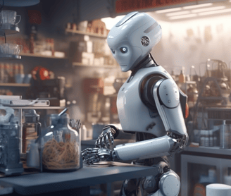 Mr. Roboto testing Kitchen Tech