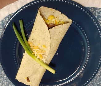 turkeysausageeggcheeseburrito