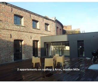 plandarchi Arras - 2 ap­par­te­ments en roof­top à Ar­ras, mis­sion MOe