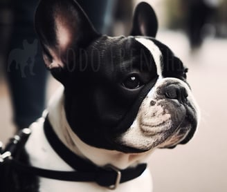 Bulldog Frances blanco y negro
