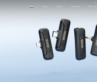 Screenshot from official Boya website