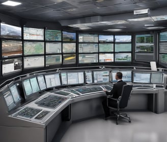 black flat screen tv turned on in a room