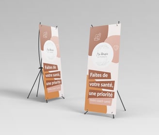 Roll up Kakémono Graphiste Freelance Châteauroux Communication