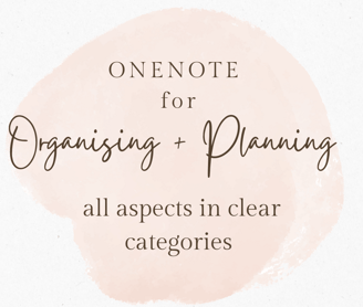 ONENOTE for orangising and planning