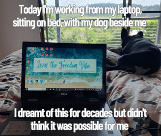 Working from home ~ something I didn't think was possible for me but it is!