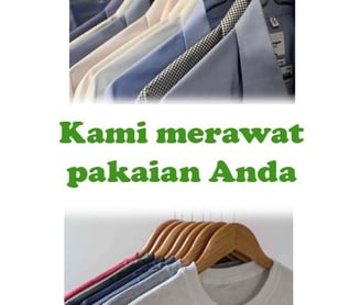 kami merawat cucian anda dengan laundry satuan