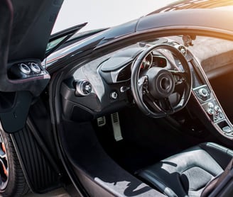 interior de carro de luxo