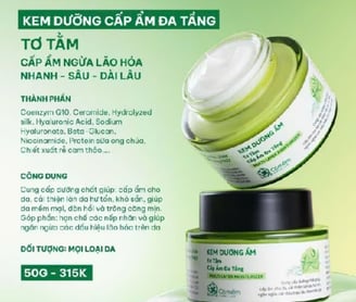 Kem dưỡng cấp ẩm đa tầng tơ tằm Cỏ Mềm