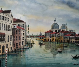 The Grand Canal .Dubai