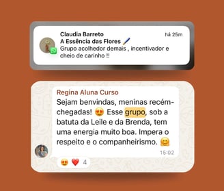 depoimentos de alunas
