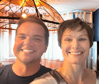 Mila Orlińska i Luciano Bueno
