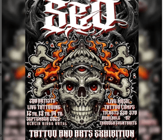 South East Queensland Tattoo Expo flyer 