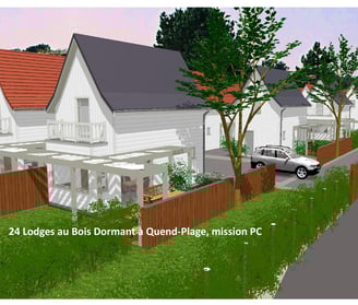 plandarchi Arras - 24 Lodges au Bois Dor­mant à Quend-Plage, mis­sion PC