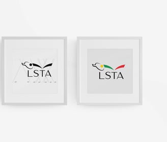 LSTA Vizualinio identiteto dizainas ir logotipas sukurtas From Point by RASA MACE