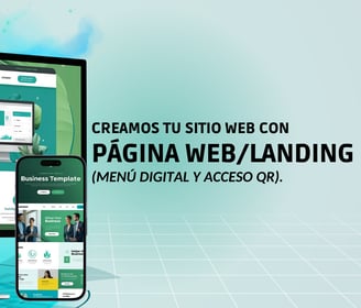 siete7web.com| Página web landing page con menú digital