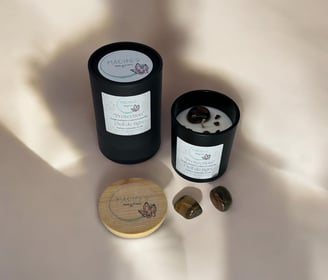 Bougie protection oeil de tigre 