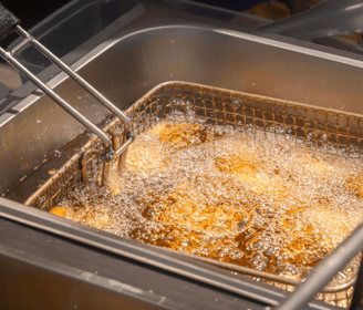 a fryer with a fryer in a fryer