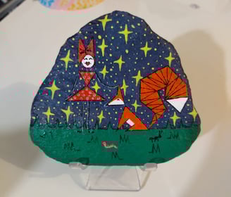 peinture sur pierre