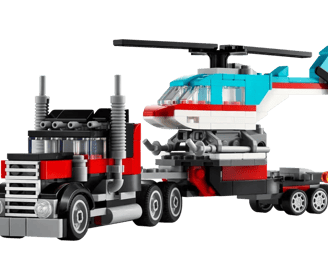 LEGO Flatbed Truck with Helicopter - NEW 2024