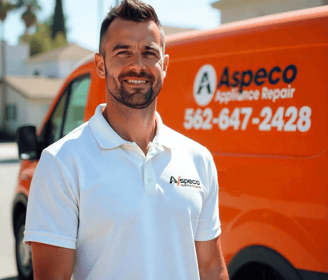 Aspeco appliance repair technician van Los Angeles