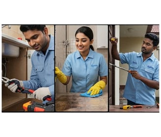 symphony maintenance and property management Team , Three workers working